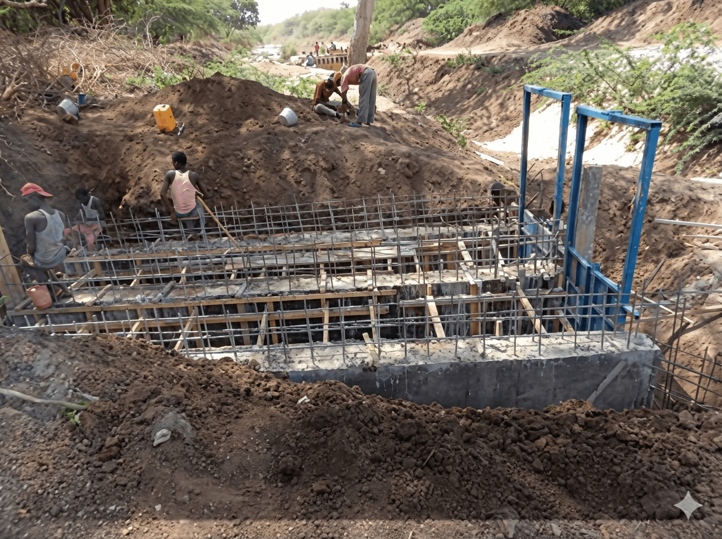 Canal rehabilitation work